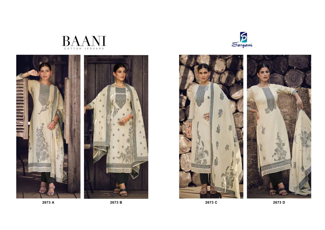Baani by Sargam Pure Cotton Embroidery Surat Salwar Suit In India 
